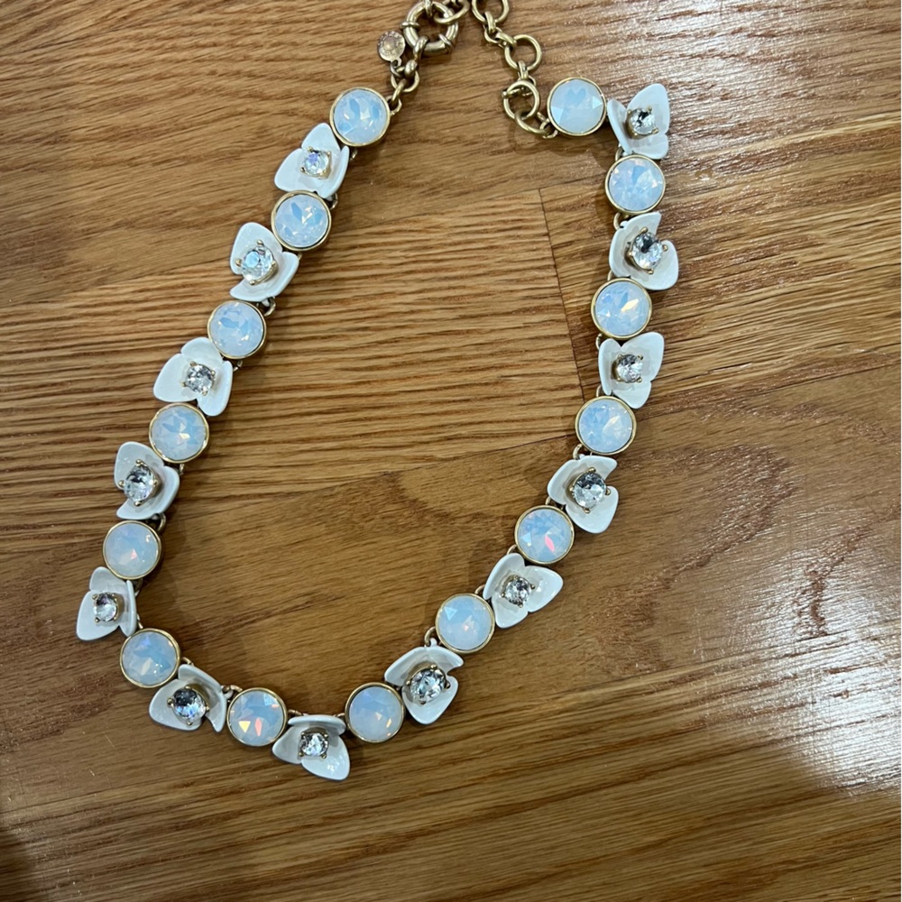 J. Crew Flower and Brûlée Necklace